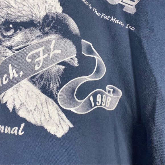 VINTAGE 1998 Biketoberfest Graphic Tee Biker Beer Daytona Beach Florida Large - Picture 2 of 5